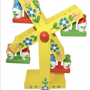 New Russian Matryoshkas Doll Carousel Wooden Wheel